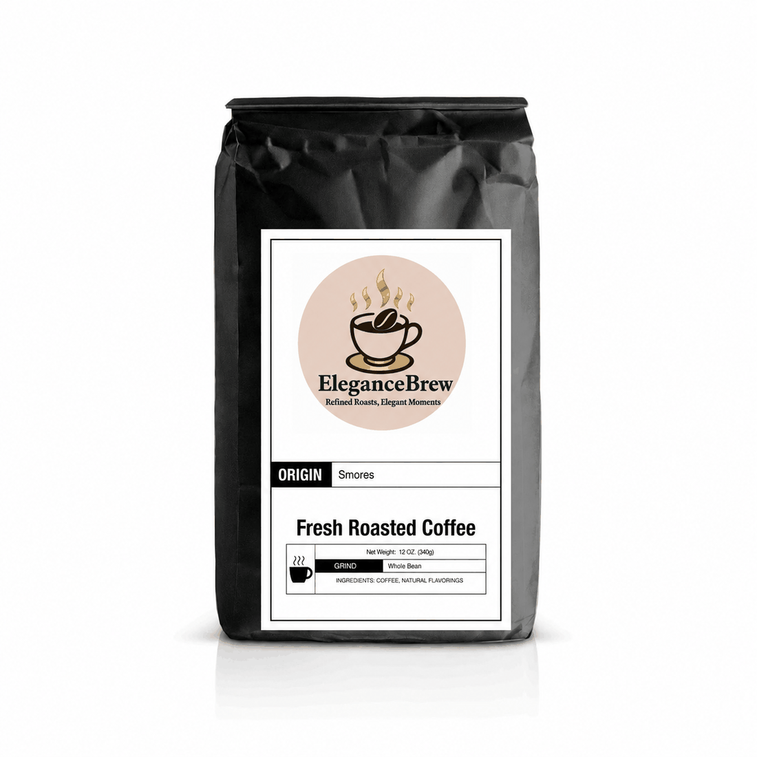 Cup of Smores single origin coffee lightly flavored with natural flavorings