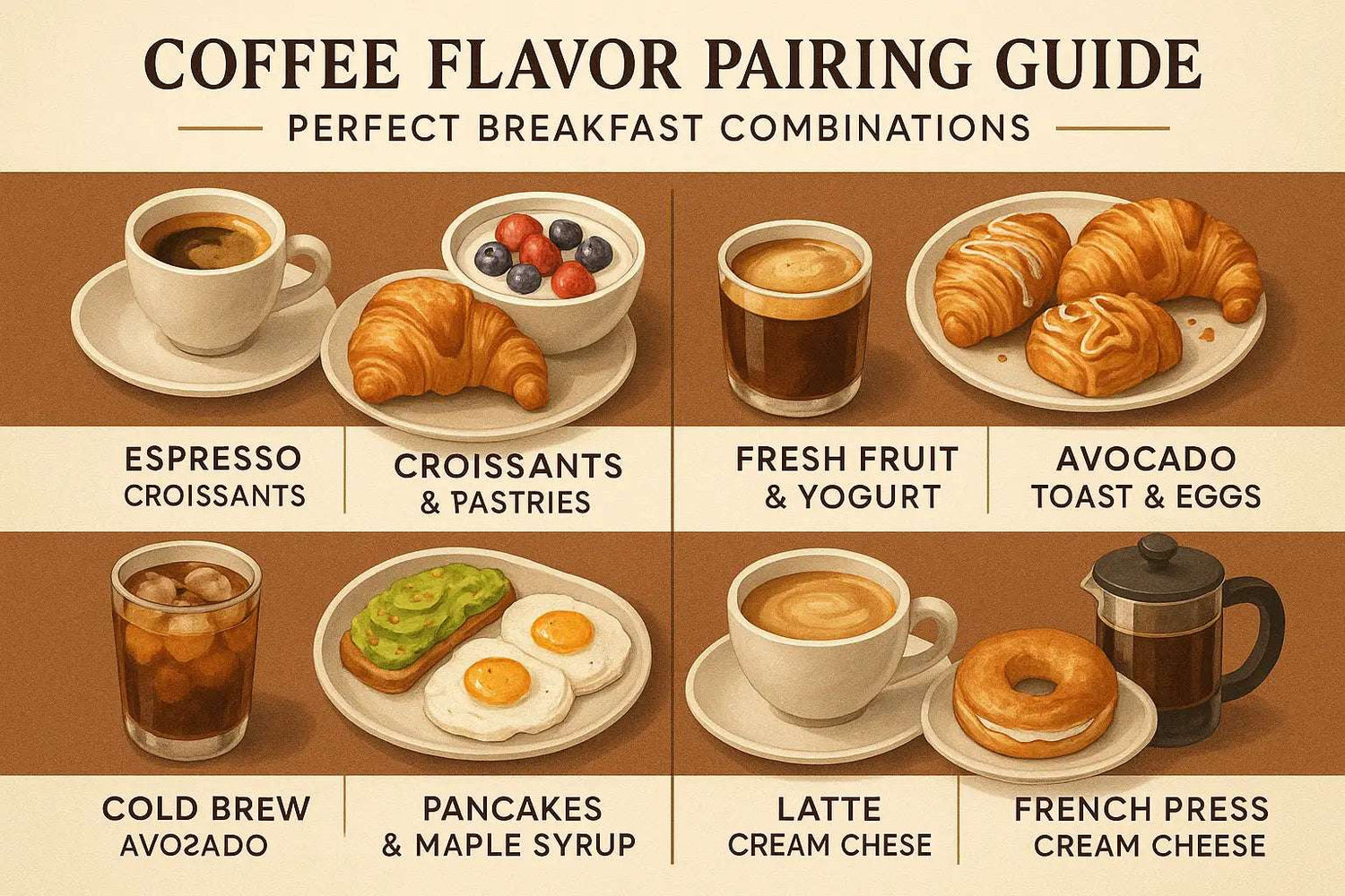 Coffee Flavor Pairing Guide: Perfect Breakfast Combinations EleganceBrew