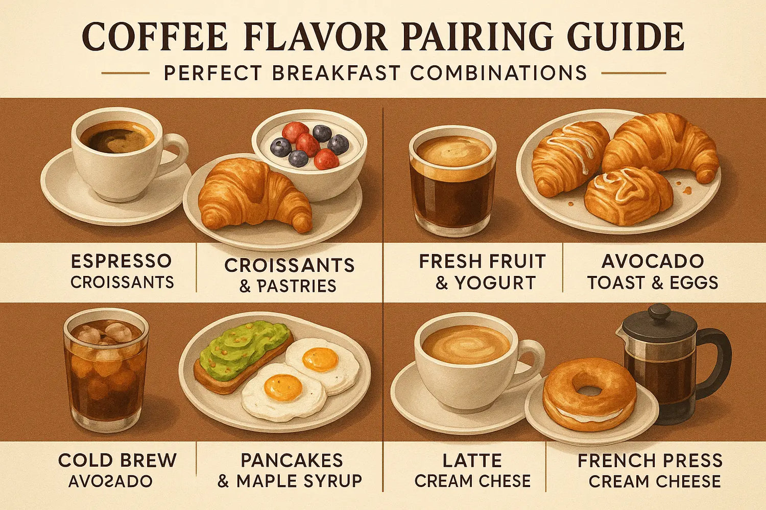 Coffee Flavor Pairing Guide: Perfect Breakfast Combinations EleganceBrew