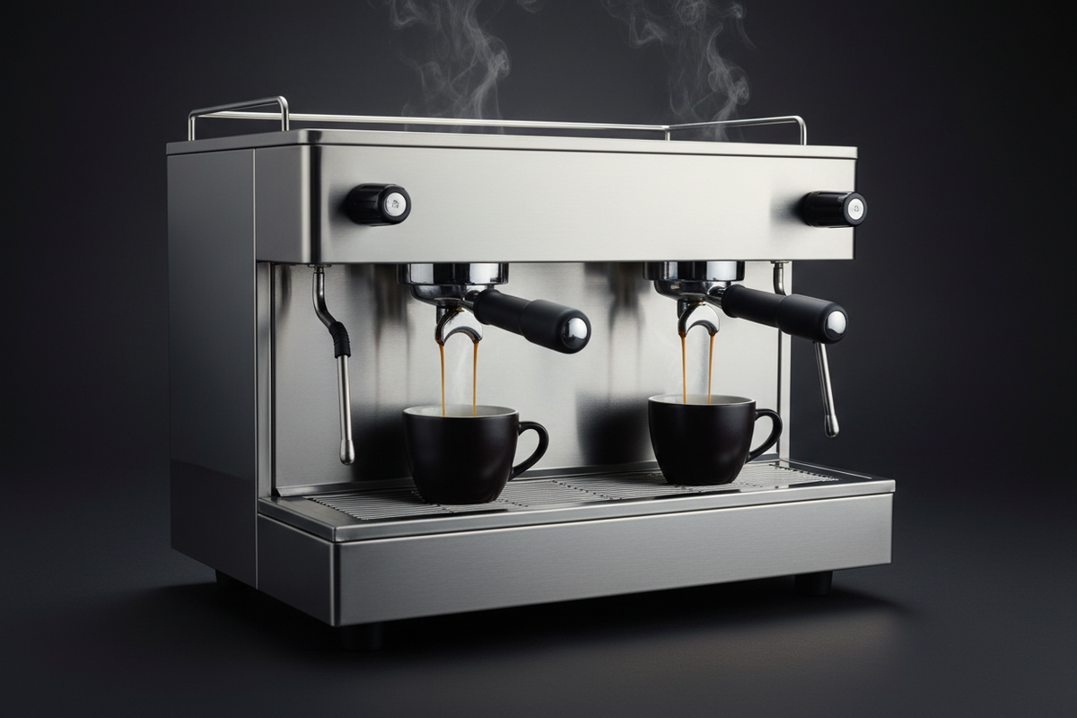 The Essential Benefits of the Dual-Head Stainless Steel Coffee Brewer for Busy Workplaces.