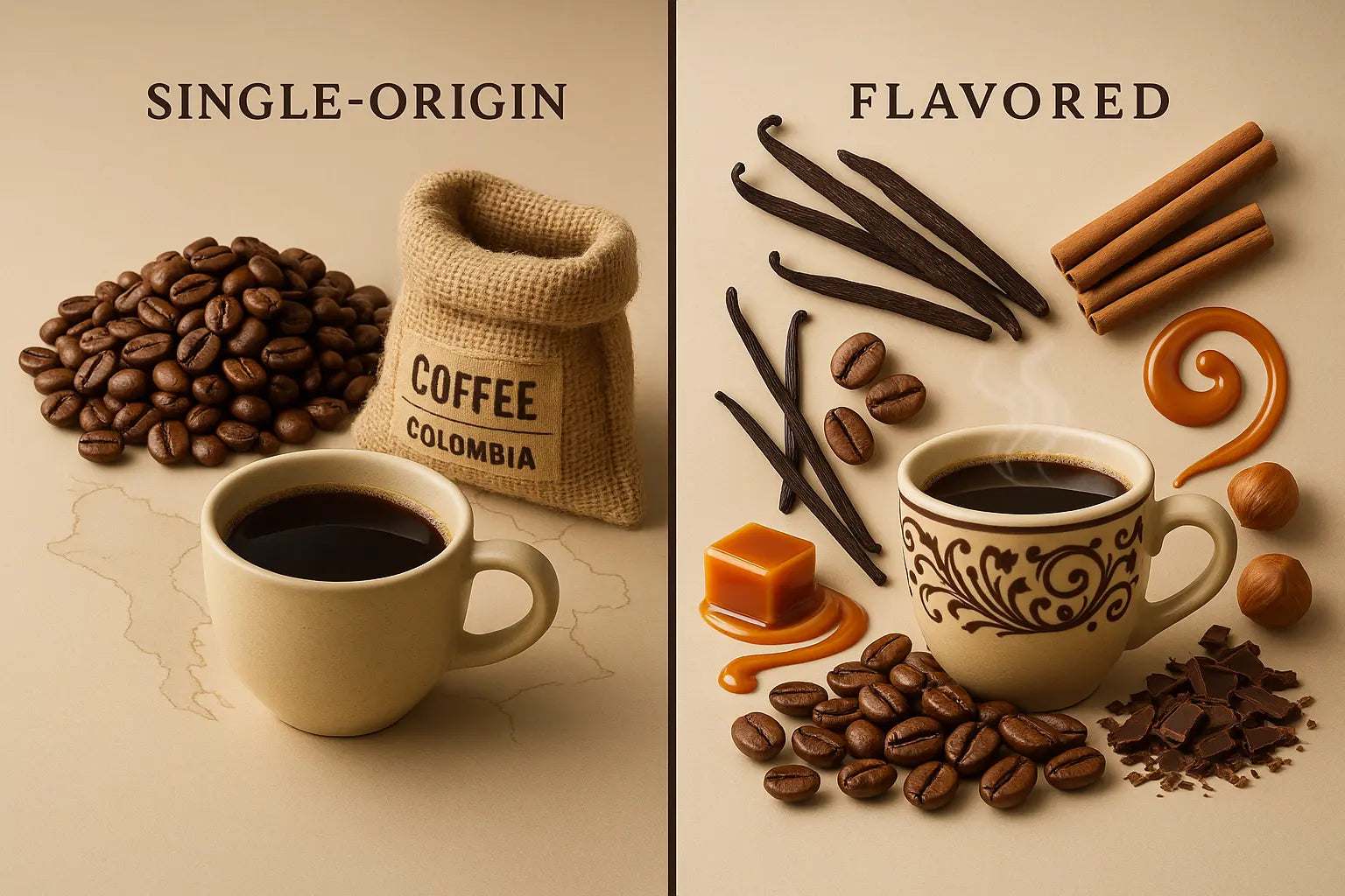 Exploring Single-Origin vs Flavored Coffee Blends EleganceBrew