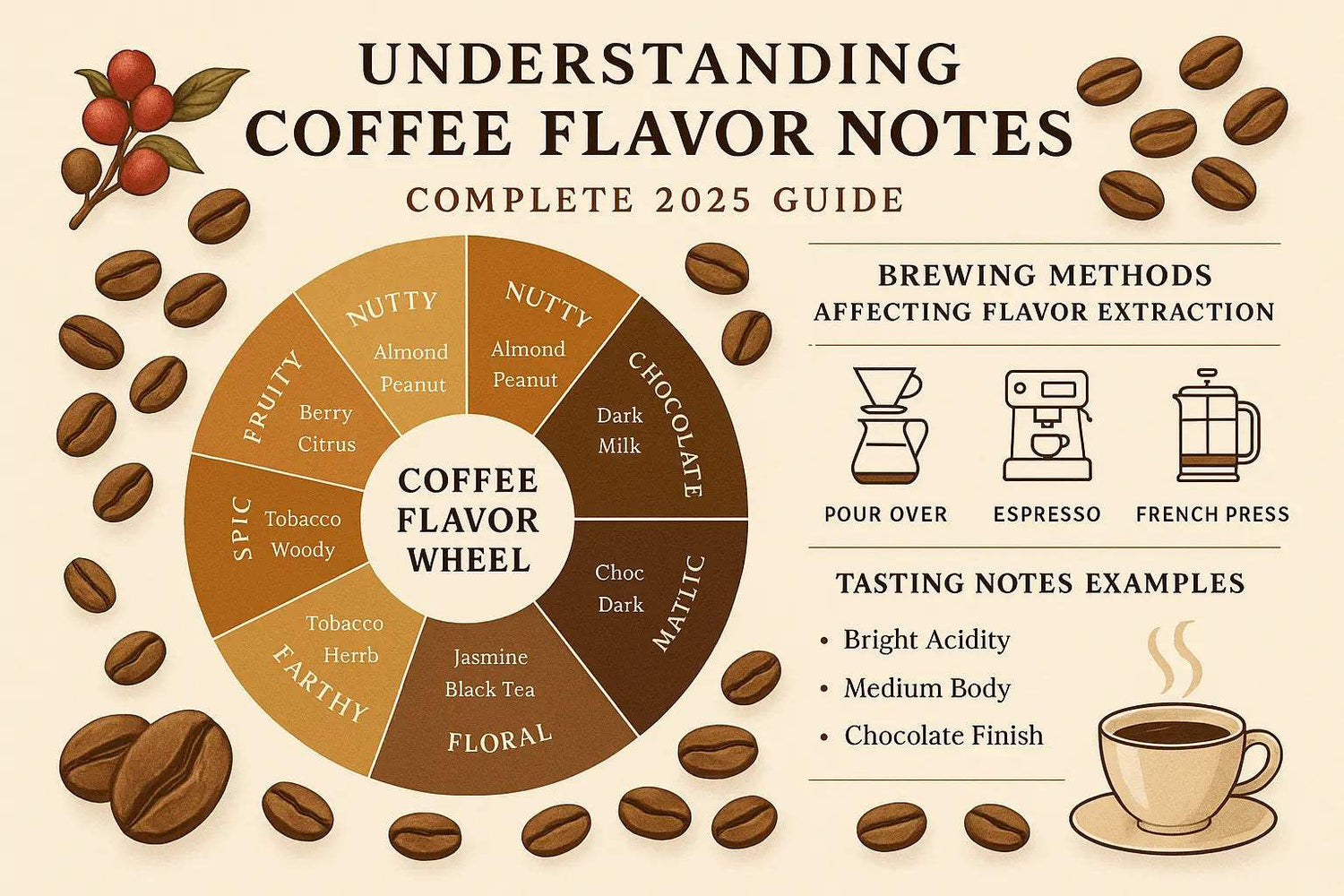 Understanding Coffee Flavor Notes: Complete 2025 Guide EleganceBrew
