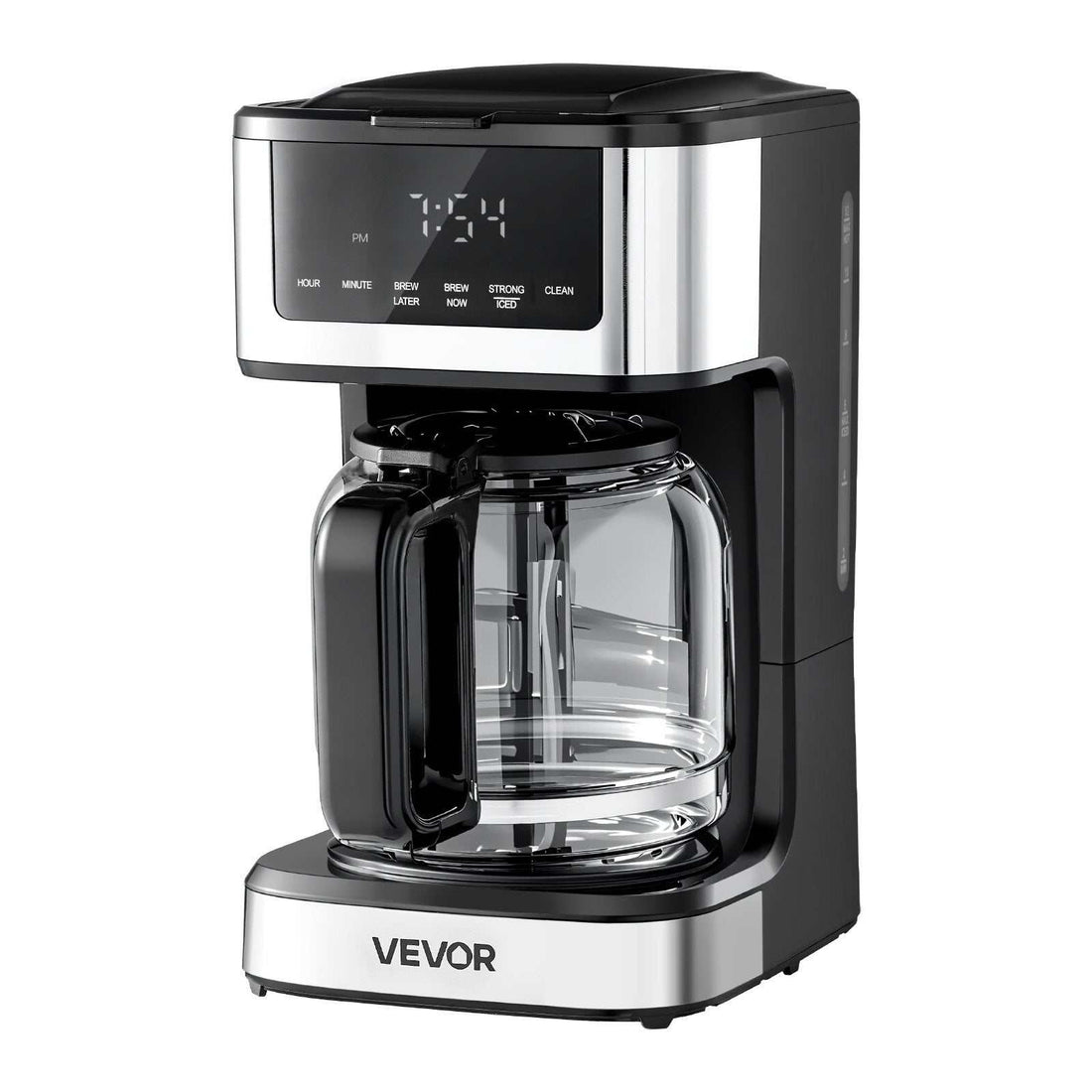 MorningBrew 12-cup programmable coffee maker with touch screen and scheduled brewing function