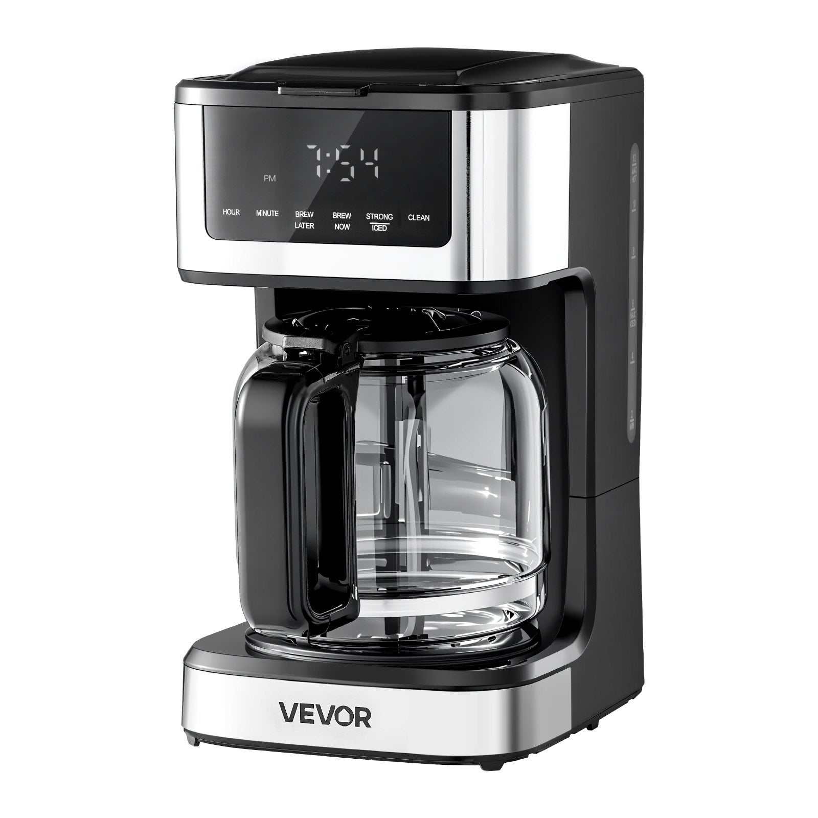 MorningBrew 12-cup programmable coffee maker with touch screen and scheduled brewing function
