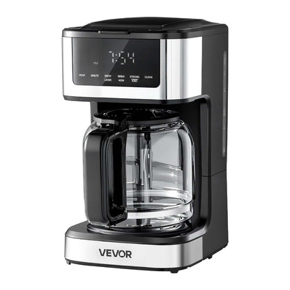MorningBrew 12-cup programmable coffee maker with touch screen and scheduled brewing function