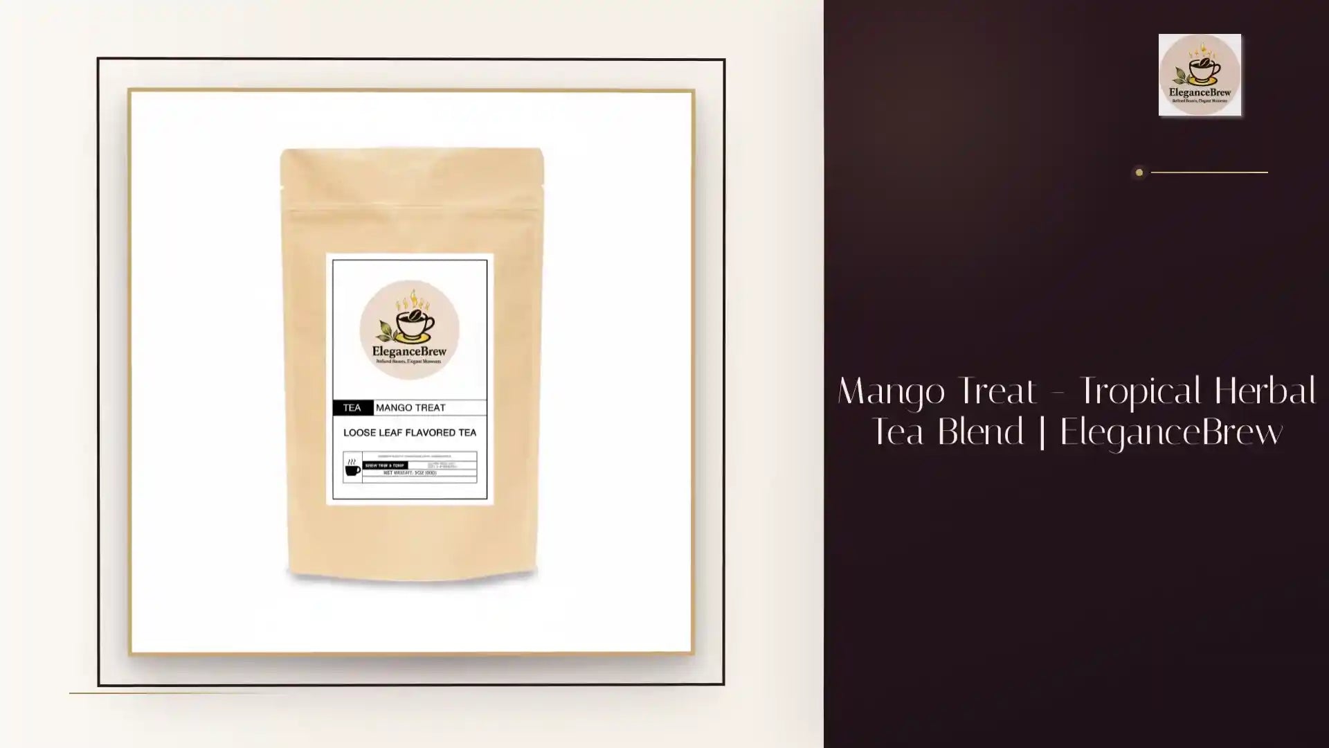 Mango Treat - Tropical Herbal Tea Blend | EleganceBrew by@Outfy
