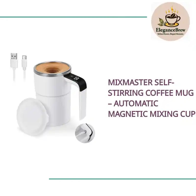 MixMaster Self-Stirring Coffee Mug &amp;ndash; Automatic Magnetic Mixing Cup by@Outfy