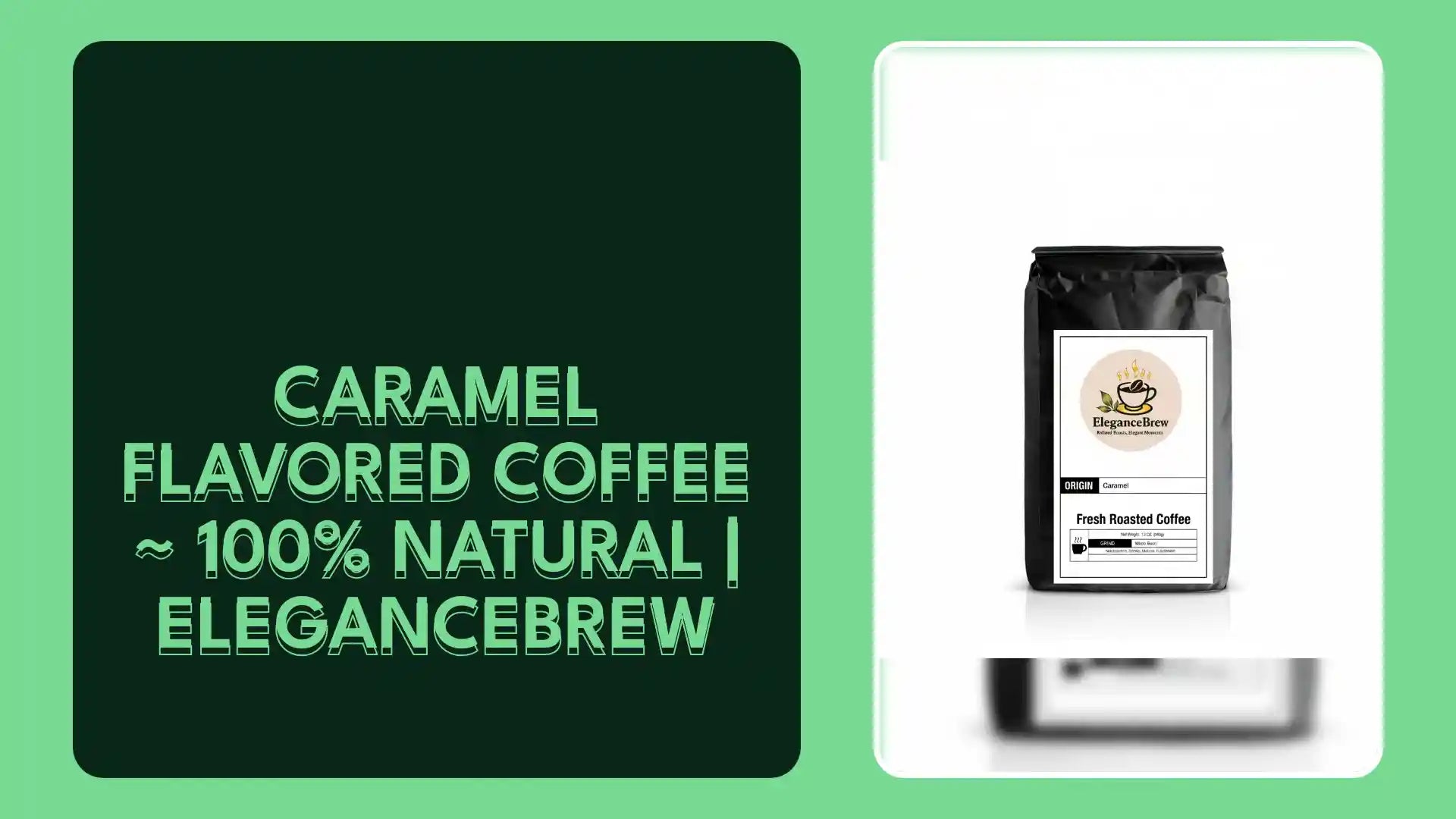 Caramel Flavored Coffee ~ 100% Natural | EleganceBrew by@Outfy